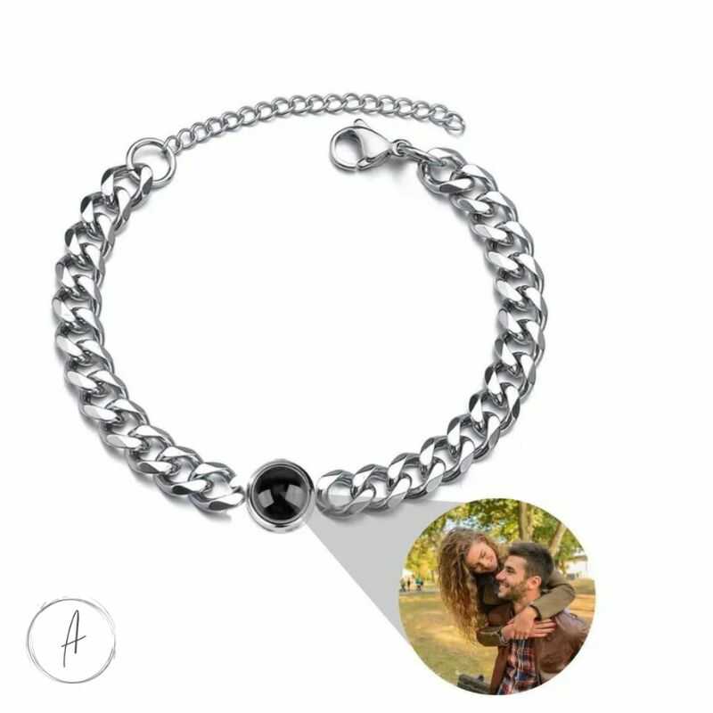 Pulsera Personalizada Metálica "Siempre Contigo"